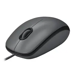 LOGITECH - MOUSE CONECTOR USB M90 DARK MIDNIGHT DPI 1000 GRIS Y NEGRO