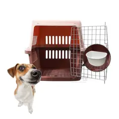 RYBIU IMPORT - Transportadora Portatil de Mascota L70 en Marron Y+Stickers