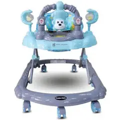 GENERICO - Andador para bebe bandeja didáctica MONITO CELESTE