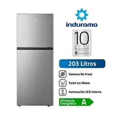 INDURAMA - Refrigeradora 203Lt Top Mount No Frost RI359I Croma