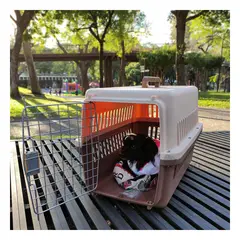 RYBIU IMPORT - Transportadora Practica y Segura para Perros L70 en Marron