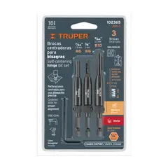 TRUPER - Broca 3 Unidades Juego Centradora para Bisagra 102365