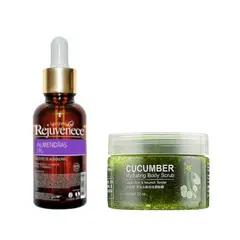 GENERICO - Aceite Facial de Vitamina E + Crema Hidratante con Pepino