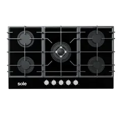 SOLE - Cocina empotrable Gas Vidrio Templado 4H SOLCO045V2