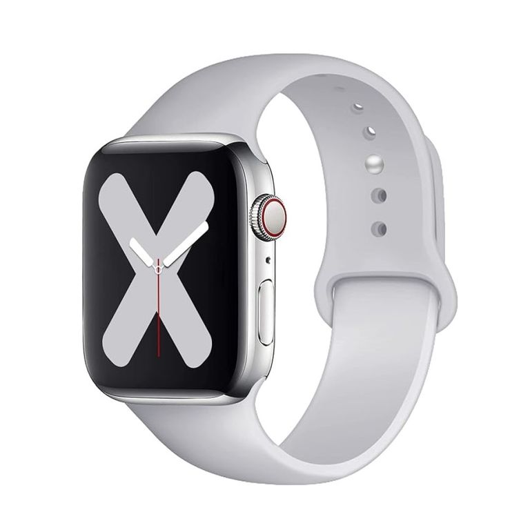 CORREA DE SILICONA PARA WATCH 38-40-41-42 MM GRIS NUBLADO