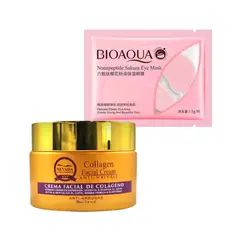 NEVADA NATURAL PRODUCTS - Crema Facial Antiarrugas + Mascarilla para ojos con Sakura