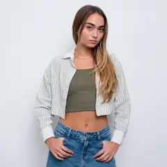 DESIRE - CAMISA CROP MANGA LARGA MIA PARA MUJER