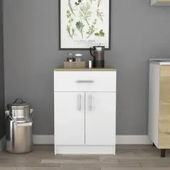 TU MESITA - Alacena de Cocina Margot color BlancoDuna 1 cajón 2 puertas