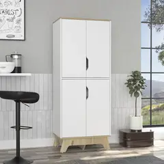 TU MESITA - Alacena Multiusos Chema color Blanco 4 puertas