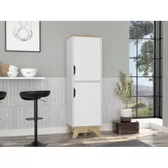 TU MESITA - Alacena Multiusos Rosy 2 puertas color BlancoDuna