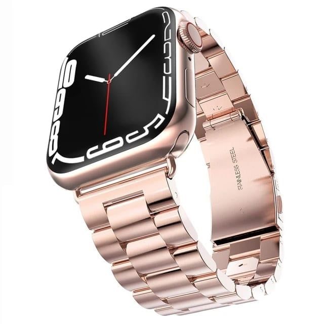 CORREA ESLABONES DE METAL PARA WATCH 38-40-41MM ROSA GOLD