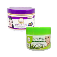 NEVADA NATURAL PRODUCTS - Crema Facial de aloe vera + Exfoliante frutos del bosque