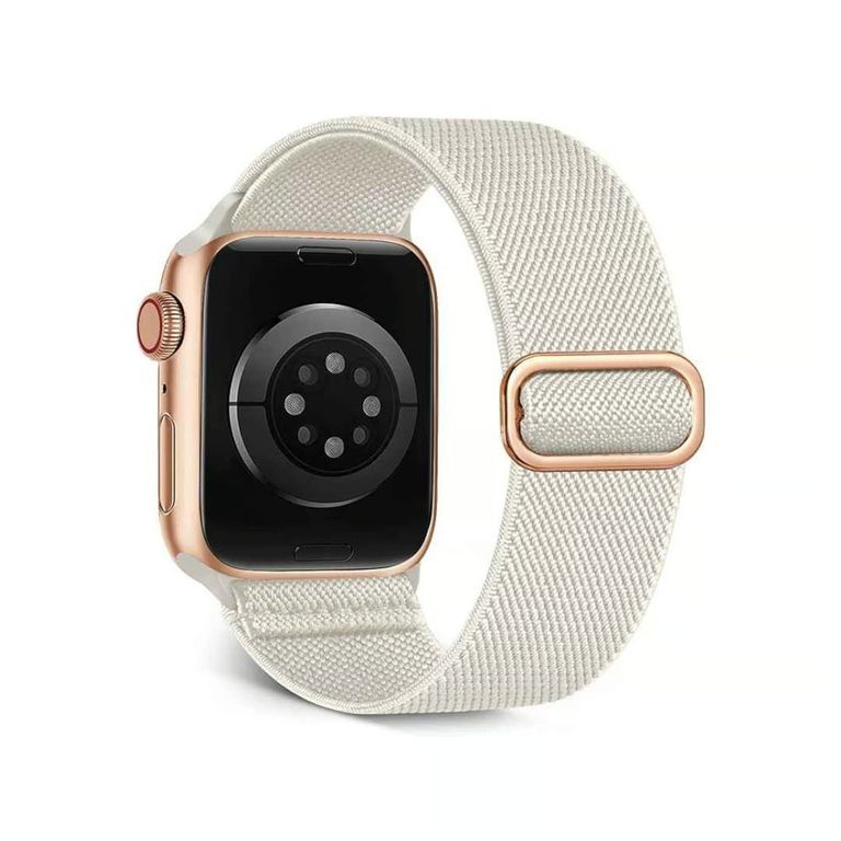 CORREA NYLON CON HEBILLA PARA SMARTWATCH DE 42-44-45-49MM BLANCO