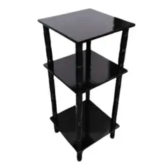 GENERICO - Mesa Esquinero Tunner En Madera Tonillo Negro