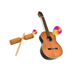 GENERICO - Set Musical Guitarra Pequeña + Toc Toc