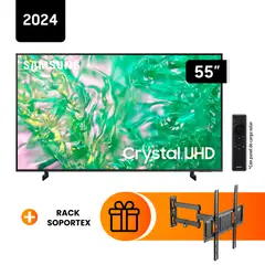 SAMSUNG - Televisor 55 UHD Crystal 4K Tizen OS Smart TV UN55DU8000