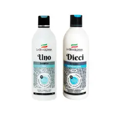 LA BRASILIANA - Shampoo UNO Sin Sal + Máscara Cap Dieci Restauradora