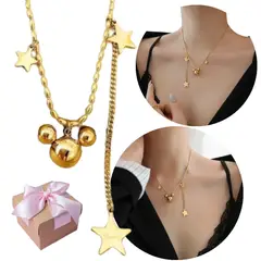 NO LOGO - Collar De Dama Ratoncita Con Estrella Regalo Especia