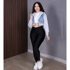 BENCUS JEANS - Casaca Jeans Mujer Mangas Largas