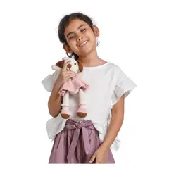 NATA COTON - BLUSA BLANCA BOBOS ALGODON NIÑA