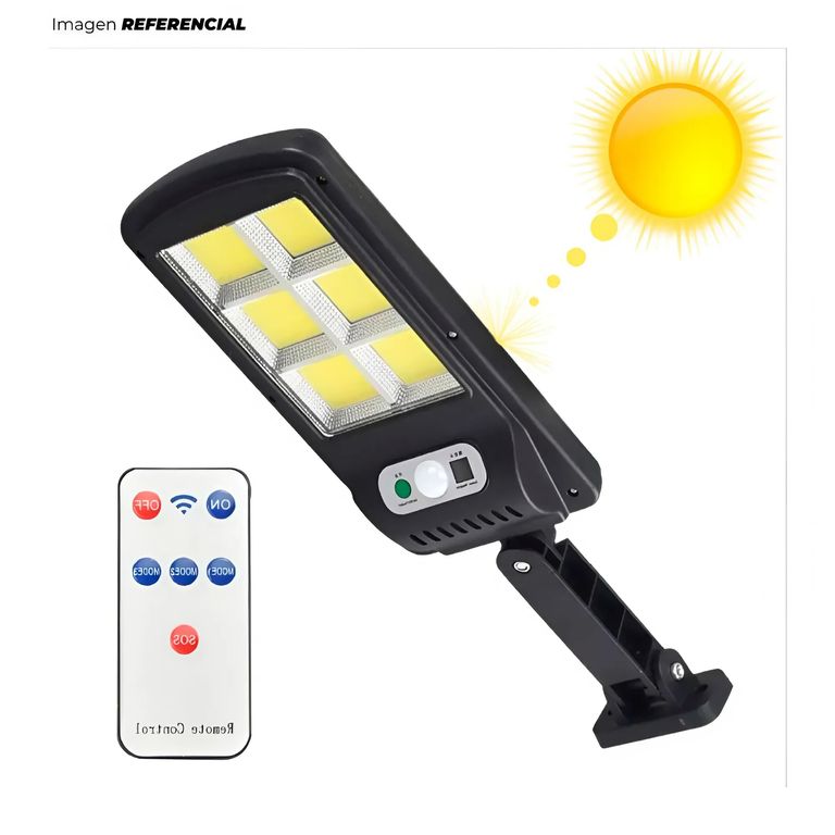 Lámpara Exterior Solar Con Sensor Inteligente Y Control