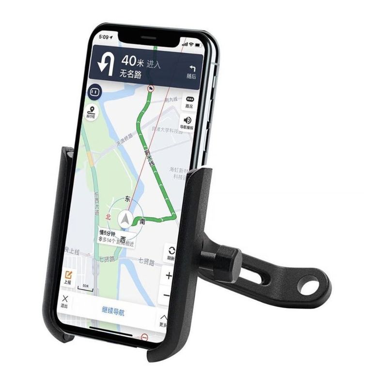 Holder Soporte De Metal Aluminio Para Moto O Bicicleta - NEGRO