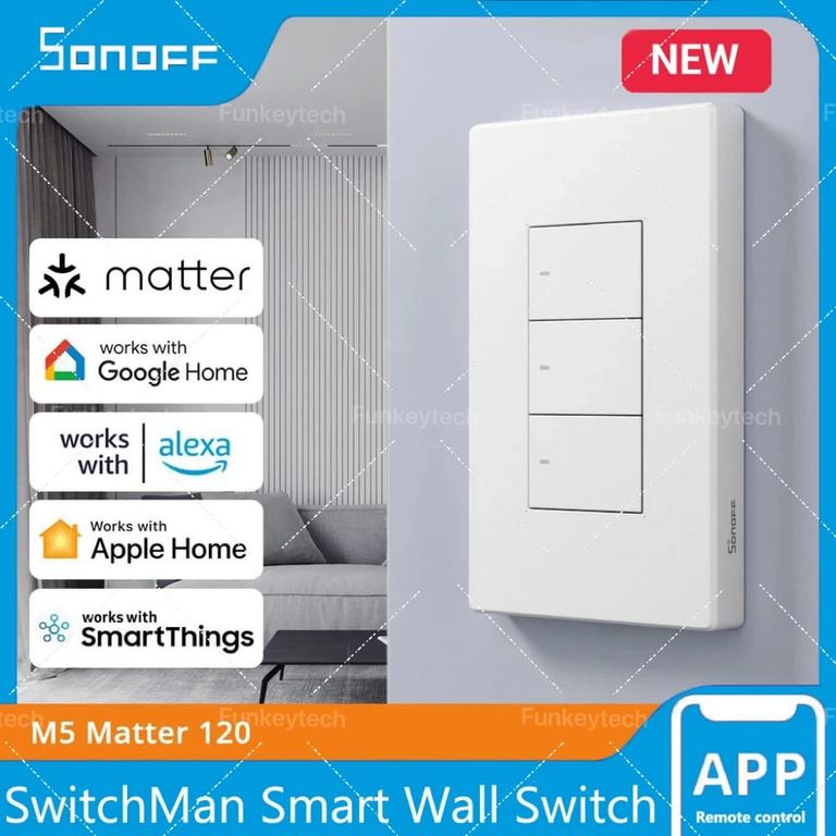 INTERRUPTOR INTELIGENTE - SWITCHMAN M5 MATTER - 3 ENTRADAS