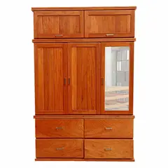 GENERICO - ROPERO 150 CM DE ANCHO,MADERA TORNILLO,MODELO DERAN