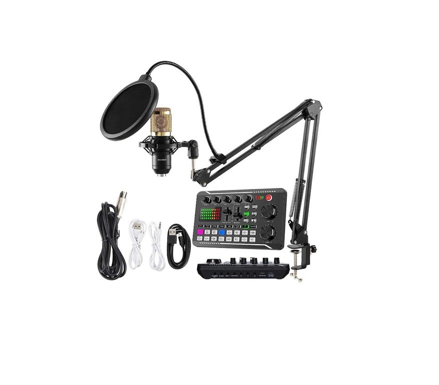 Micrófono condensador con consola profesional para grabación 646