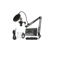 GOLDEN - Micrófono condensador con consola profesional para grabación 646