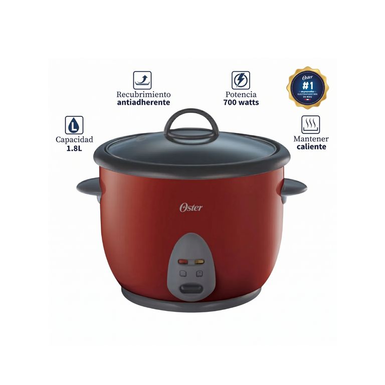 Arrocera CKSTRC1700R 1.8 Lts Antiadherente - Rojo