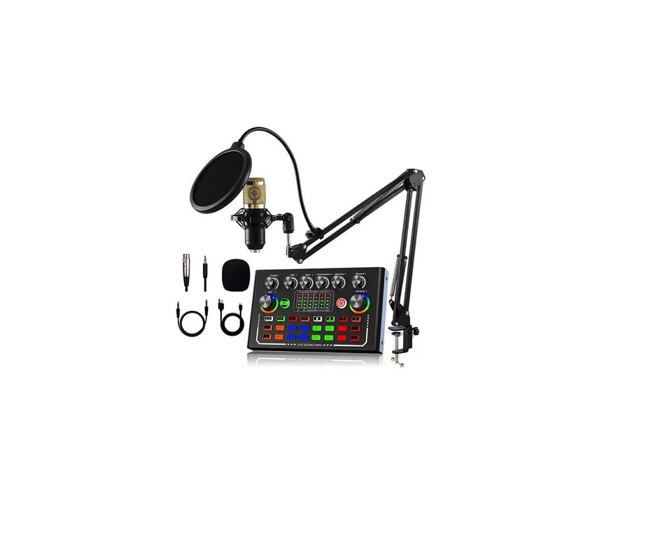 Micrófono conTarjeta de sonido PC Celular efectos para grabación 648