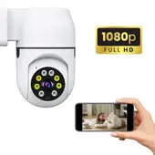 GENERICO - FOCO CÁMARA DE SEGURIDAD WIFI REMOTO PTZ 1080P