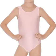NACIONAL - Body Leotard Profesional Lycra Manga Cero para Ballet y Danza - Rosa