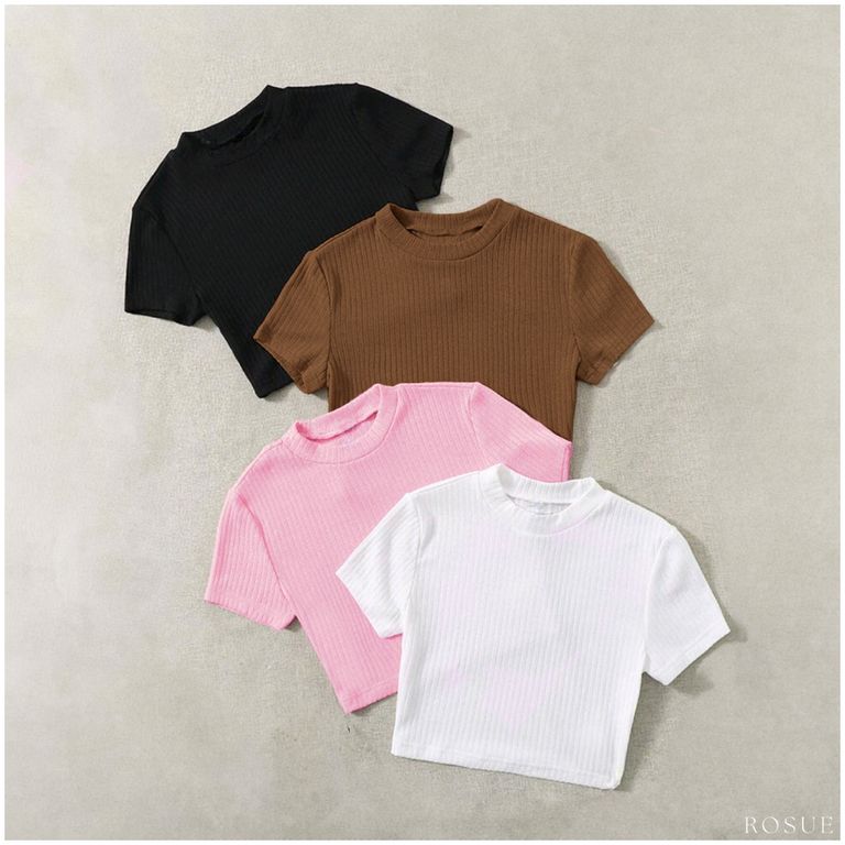 Polos básicos Top Genesis Mujer Pack x4