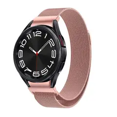 GENERICO - CORREA IMANTADA ACERO INOX PARA SAMSUNG WATCH 4-5-5PRO-6 ROSA ROSE