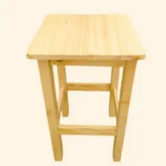 GENERICO - Banquito Banco Lizy cuadrado madera Pino natural