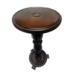 GENERICO - Mesa de madera redonda Mesa Pedestal de sala en caoba
