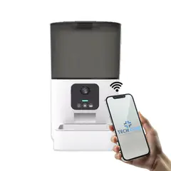 TECH CARE - Comedero Inteligente Para Mascotas Con Cámara