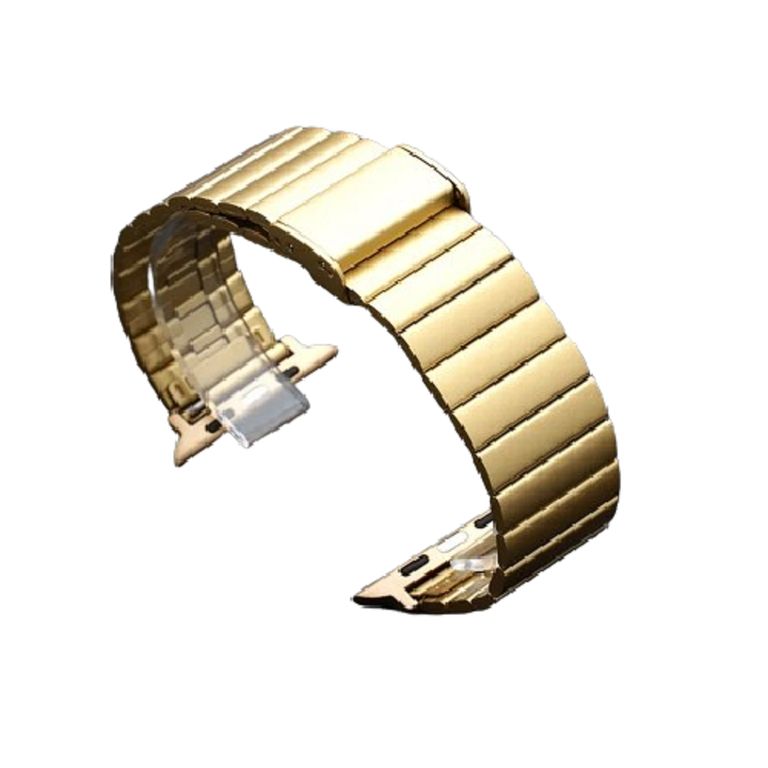 CORREA ESLABONES ACERO INOX PARA SAMSUNG WATCH 4-5-5PRO-6 DORADO