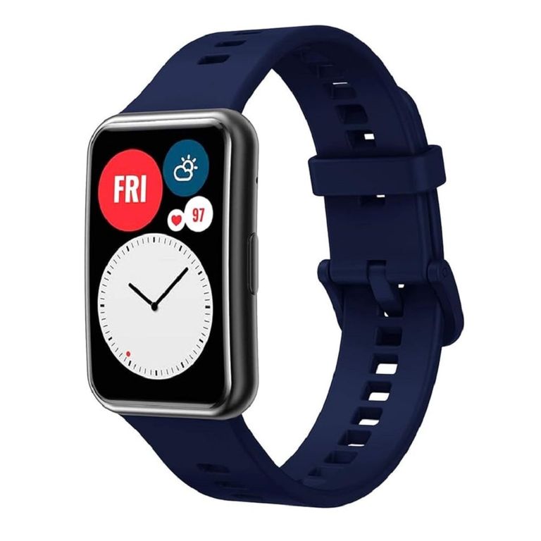 CORREA SILICONA PARA HUAWEI WATCH FIT - AZUL