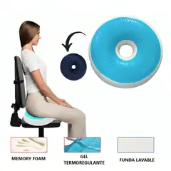 GENERICO - Cojín Almohada Picarón Viscoelastico Con Gel Y Funda Ortopedicas.