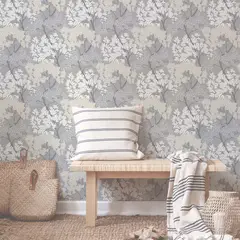 MULTITOP - Papel Tapiz Fresca Lykke Tree 052X10 Mts Charcoal