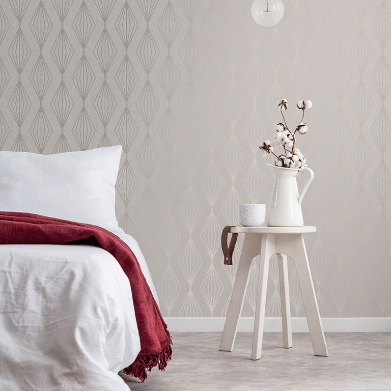 Papel Tapiz Jewel Marquise Geo 052X10 Mts Pearl