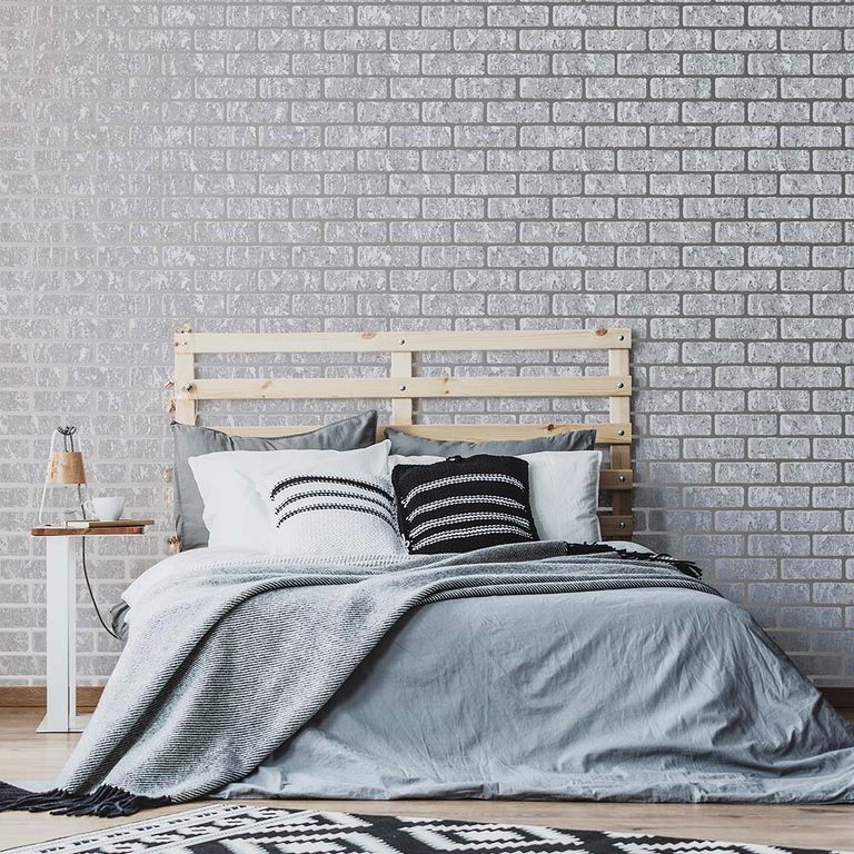 Papel Tapiz Vittorio Milan Brick 052X10 Mts Silver