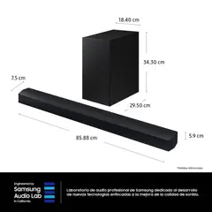 SAMSUNG - Soundbar Bluetooth 2.1 CH HW-B450