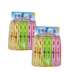 GENERICO - Pack de 12 ganchos grandes organizadores para ropa