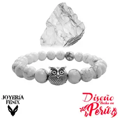 JOYERIA FENIX - Pulsera Piedra Natural Búho - Joyería Fénix