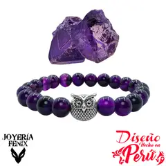 JOYERIA FENIX - Pulsera Piedra Natural Búho - Joyería Fénix