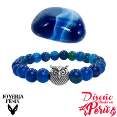 JOYERIA FENIX - Pulsera Piedra Natural Búho - Joyería Fénix